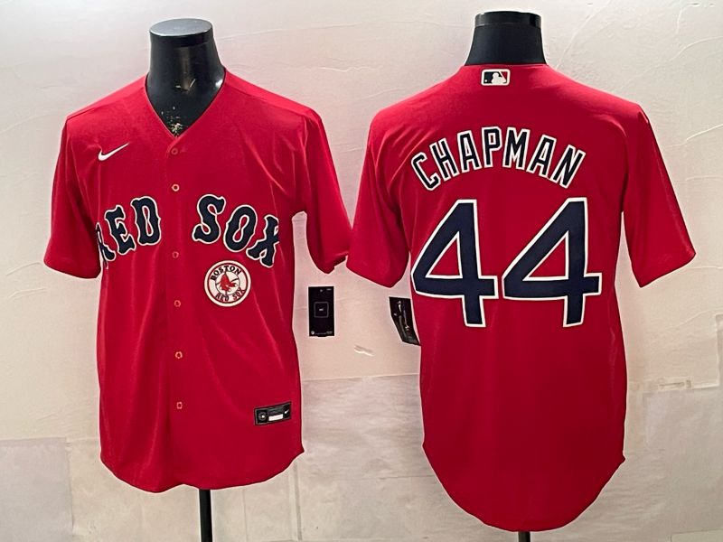 Men 2026 Boston Red Sox #44 Chapman Red Game Nike MLB Jersey style 005